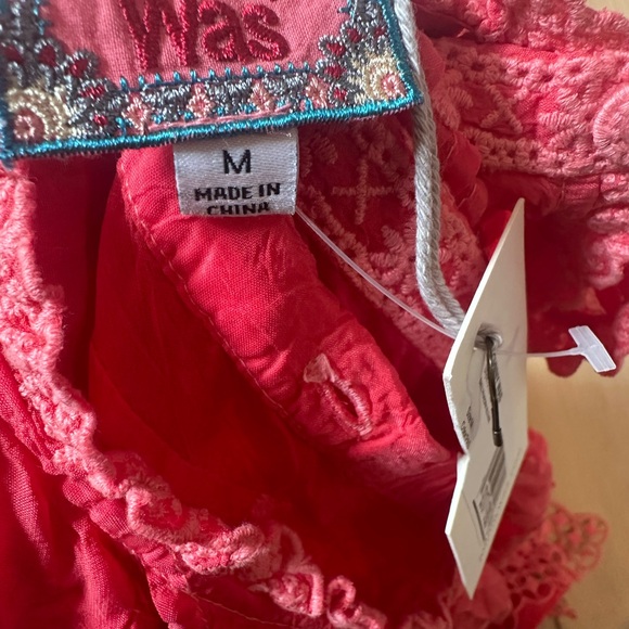 NWT Johnny Was Baez Phaedra Blouse Passion Fruit in Medium - Picture 11 of 11